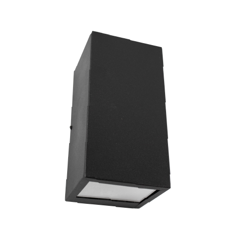 Aplique bidireccional 2 gu10 chapa negro